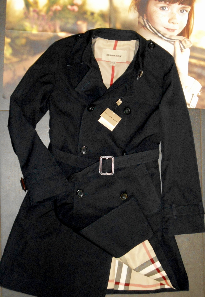 Kinder Gr Check BurberryNova 12140 Trenchcoat Mantel Yf6v7bgy